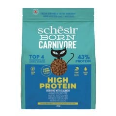Schesir Born Carnivore Somonlu ve Ringa Balıklı Yetişkin Kedi Maması 255 Gr