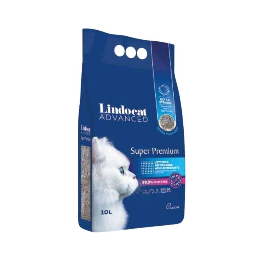 Lindocat Advanced Super Premium Extra Güçlü Topaklanan Pudra Kokulu Kedi Kumu 10 Lt