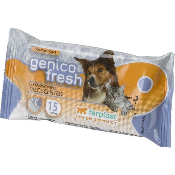Ferplast Genico Fresh Talco Kedi Köpek Kokulu Islak Mendil 15 Adet