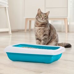 İmac Dodo Açık Kedi Tuvaleti Mavi 45.5x31x13.5 Cm