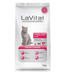 LaVital Somonlu Kısırlaştırılmış Yetişkin Kedi Maması 12 kg