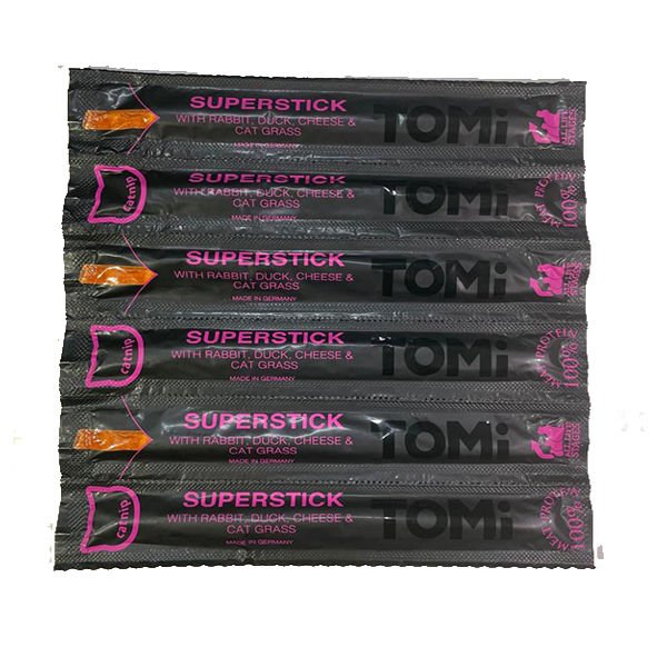 Tomi Tavşan ve Ördekli Stick Kedi Ödül Maması 6x5 Gr