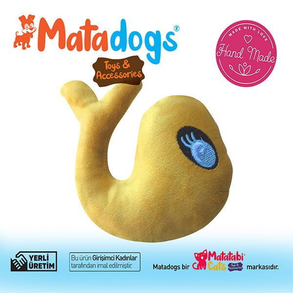 Mata Dogs Whali Köpek Oyuncağı 20 Cm Sarı
