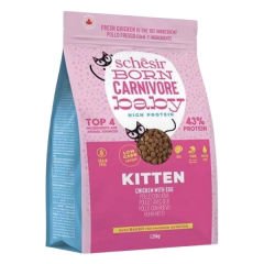 Schesir Born Carnivore Baby Tavuklu ve Yumurtalı Yavru Kedi Maması 1.25 Kg