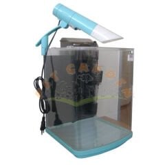 Resun Minieco Filtreli ve Işıklı Mini Akvaryum 26x26x36 Cm