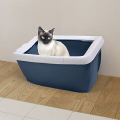 İmac Funny Açık Kedi Tuvaleti Petrol Mavisi 65x47.5x33 Cm