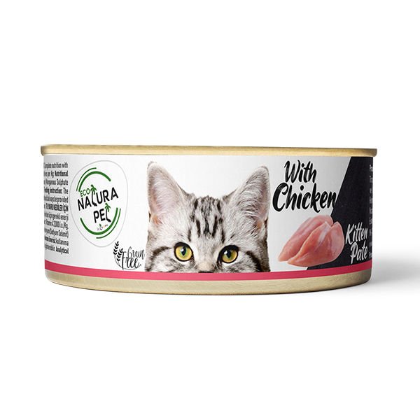 Eco Natura Kitten Tavuklu Yavru Konserve Kedi Maması 80 Gr