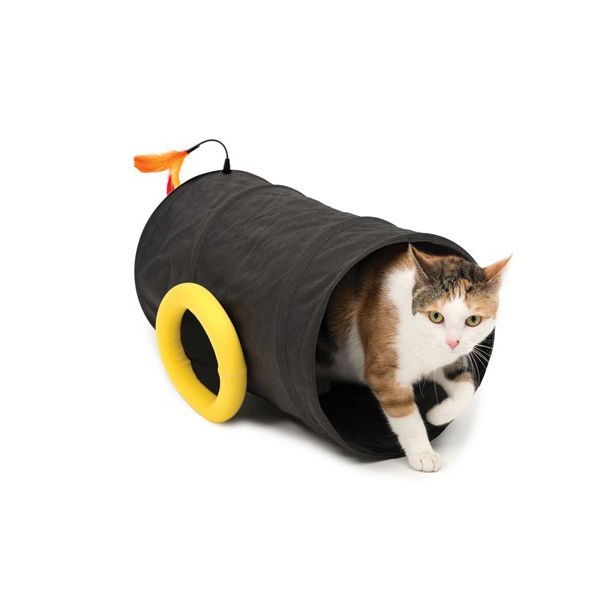 Catit Canon Kedi Tüneli Siyah 47x28 Cm
