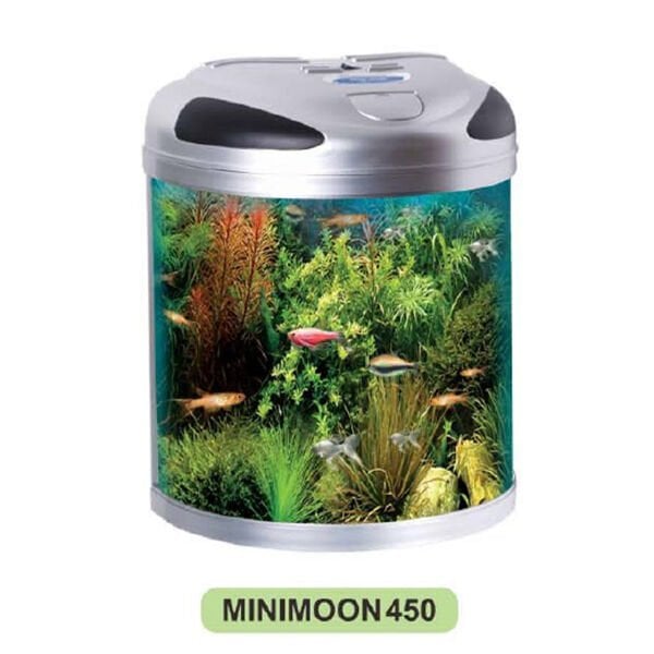 Resun Mini Moon Filtreli ve Işıklı Mini Akvaryum 44x33x58 Cm