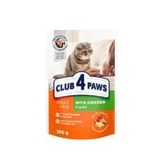 Club4Paws Premium Tavuklu Pouch Kedi Konservesi 100 Gr
