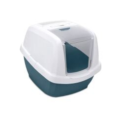 İmac Maddy Junior Üstü Açılır Kapalı Kedi Tuvaleti Petrol Mavisi 57x43x41 Cm