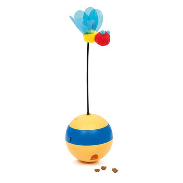 Catit Play Spinning Bee Çok Fonksiyonlu Kedi Oyuncak Sarı/Mavi