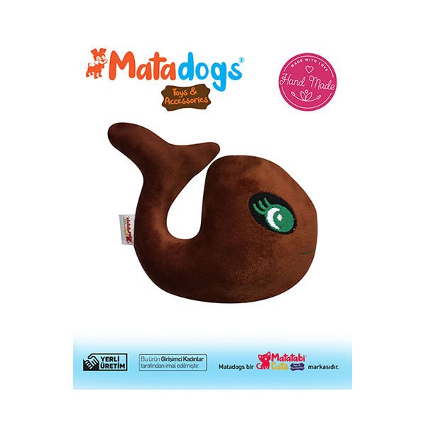 Mata Dogs Whali Köpek Oyuncağı 20 Cm Kahverengi