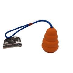 Zampa Rubber Köpekler İçin İpli Çekiştirme Oyuncağı Turuncu 30 cm