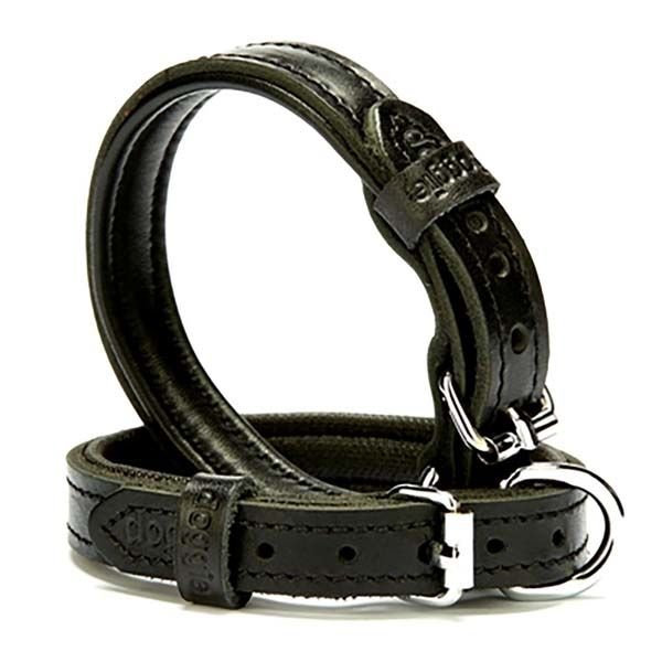 Doggie Fırstclass Köpek Deri Boyun Tasması Small Siyah 1,5x20-25 Cm