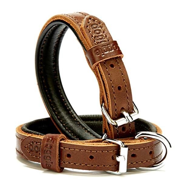Doggie Fırstclass Köpek Deri Boyun Tasması Small Kahverengi 1,5x20-25 Cm
