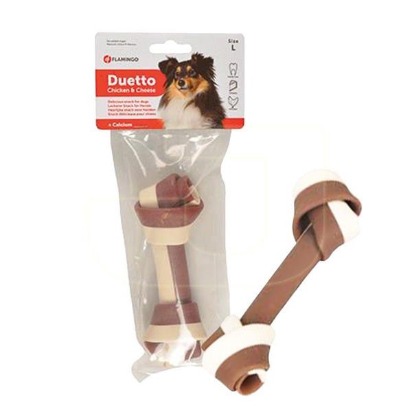 Duetto Bones Tavuk Etli ve Peynirli Köpek Kemik Ödülü Large