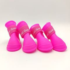 Nunbell Silikon Köpek Yürüyüş Botu  Pembe M