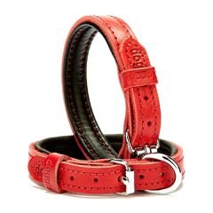 Doggie Fırstclass Köpek Deri Boyun Tasması Small Kırmızı 1,5x20-25 Cm
