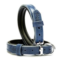 Doggie Firstclass Deri Köpek Boyun Tasması Small Mavi 1.5x20-25 Cm