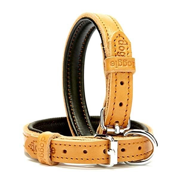 Doggie Firstclass Deri Köpek Boyun Tasması Small Camel 1.5x20-25 Cm