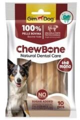 Gimdog Chew Bone Diş Sağlığı Destekleyici Naturel Burgu Köpek Çiğneme Kemiği 80 gr 10 Adet
