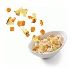 Schesir Salad Tavuk Ananas ve Havuçlu Yetişkin Konserve Kedi Maması 85 Gr
