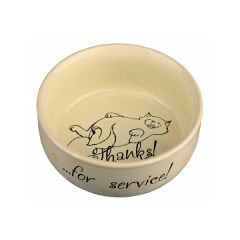 Trixie Seramik Kedi Mama ve Su Kabı 0.3 Lt 11 Cm