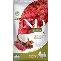 N&D Quinoa Skin Coat Ördekli Mini Yetişkin Köpek Maması 2.5 Kg
