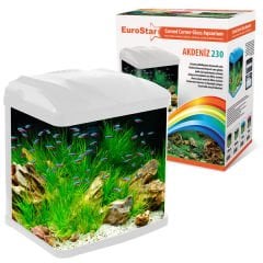 Euro Star Akdeniz Akvaryum Beyaz Led 2W 23x16x27.5 Cm