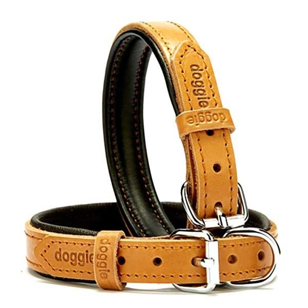 Doggie Fırstclass Köpek Deri Boyun Tasması Small Camel 2x30-35 Cm