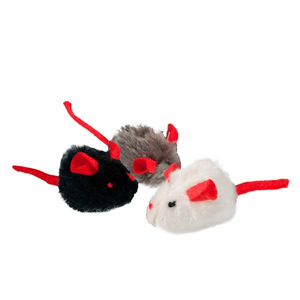 Karlie Sesli Peluş Fare Kedi Oyuncağı 5x3x3 Cm
