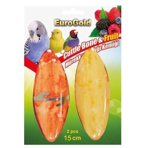 Euro Gold Bal ve Meyve Aromalı Mürekkep Balığı Kemiği 2 Adet 15 Cm