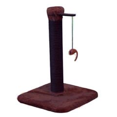 Kralle Tırmalama ve İpli Oyuncak Koyu Gri 35x35x54h Cm