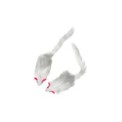 Karlie Tüylü Peluş Fare Kedi Oyuncağı Beyaz 12 Cm