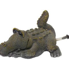Dophin King Akvaryum Dekoru Hava Kabarcıklı Timsah 18x6.5 Cm