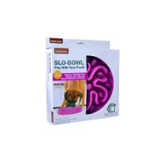 Dog Games Slo-Bowl Köpek Yavaş Yeme Mama Kabı 4 Mor 27x5.5 Cm