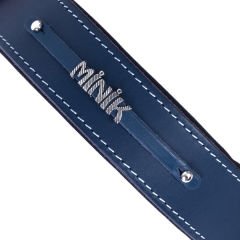 Doggie Konfor Deri İsimlikli Köpek Boyun Tasması Small Royal Mavi 4x47-55 Cm