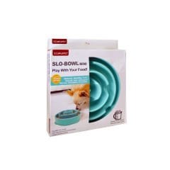 Dog Games Slo-Bowl Köpek Yavaş Yeme Mama Kabı 4 Mavi 27x5.5 Cm