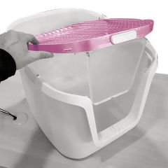 Sunsun 3in1 Filtreli Kapalı Kedi Tuvaleti Pembe