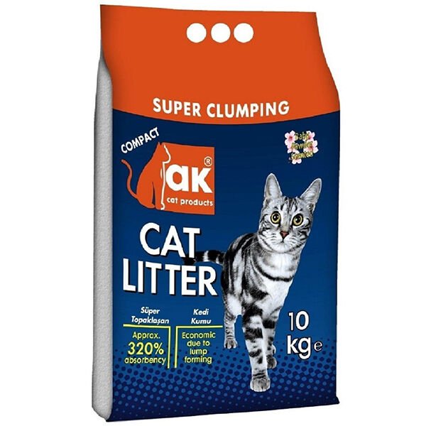 Akkum Ince Taneli Bebek Pudrası Kokulu Kedi Kumu 10 Kg