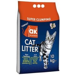 Akkum Kalın Taneli Bebek Pudrası Kokulu Kedi Kumu 10 Kg