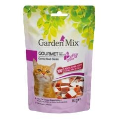 Garden Mix Gurme Düşük Yağlı Şekersiz Kedi Ödül Maması 60 Gr
