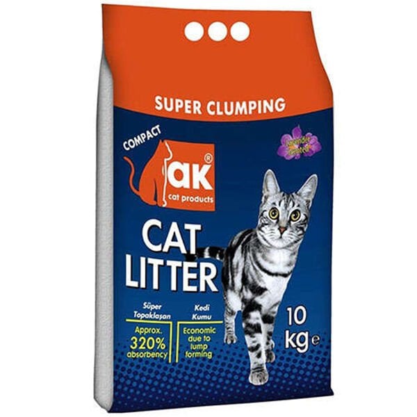 Akkum Ince Taneli Lavanta Kokulu Kedi Kumu 10 Kg