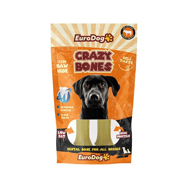 Euro Dog Crazy Bone Press Köpek Kemik Ödül Maması 2 Adet 12 Cm