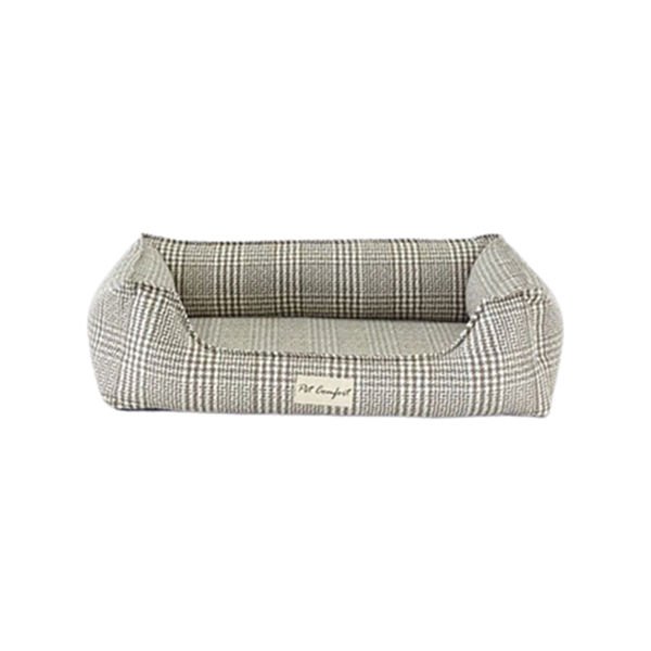 Pet Comfort Delta Varius Kedi ve Köpek Yatağı Kareli Bej Small 60x75 Cm