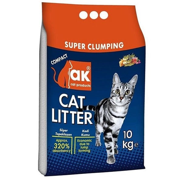 Akkum Ince Taneli  Marsilya Sabunu Kokulu Kedi Kumu 10 Kg