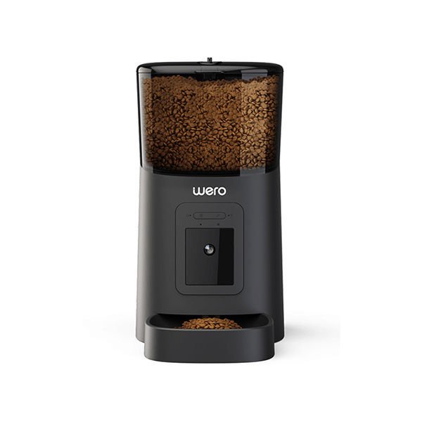 Wero Pet Feeder Kameralı ve Ses Kontrollü Akıllı Mama Kabı Siyah