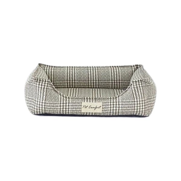 Pet Comfort Delta Varius Kedi ve Köpek Yatağı Kareli Bej Xsmall 45x55 Cm