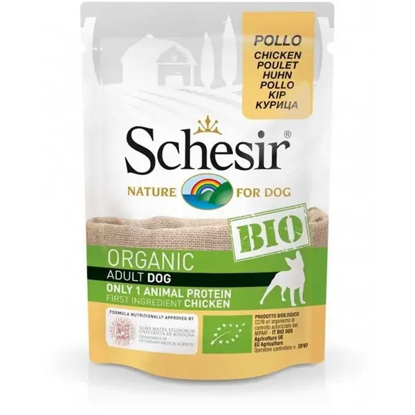 Schesir Bio Range Organik Tavuklu Konserve Köpek Maması 1 Adet 85 Gr